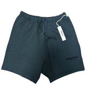 Essentials Fear of God Black Cotton Shorts Size: XL NWT
